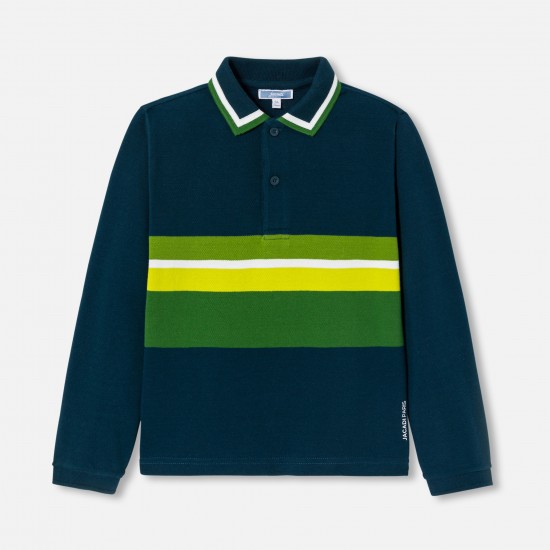 Boy long-sleeved polo