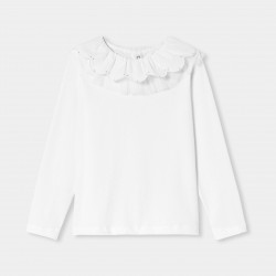 Girl T-shirt with a collar