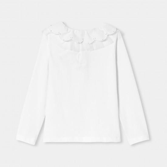 Girl T-shirt with a collar