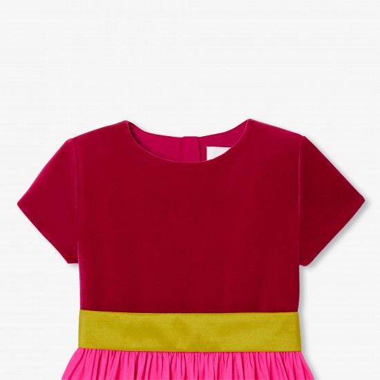 Girl color block dress