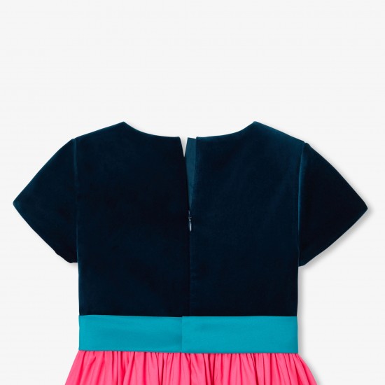 Girl color block dress