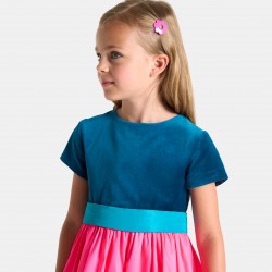 Girl color block dress