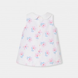 Baby girl cotton piqué pinafore dress