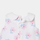 Baby girl cotton piqué pinafore dress