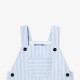 Baby boy short overalls in poplin