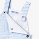 Baby boy short overalls in poplin
