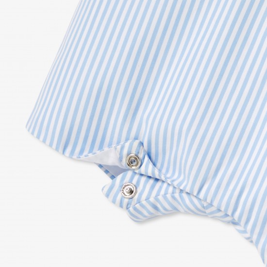 Baby boy short overalls in poplin