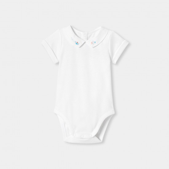 Baby boy bodysuit in interlock