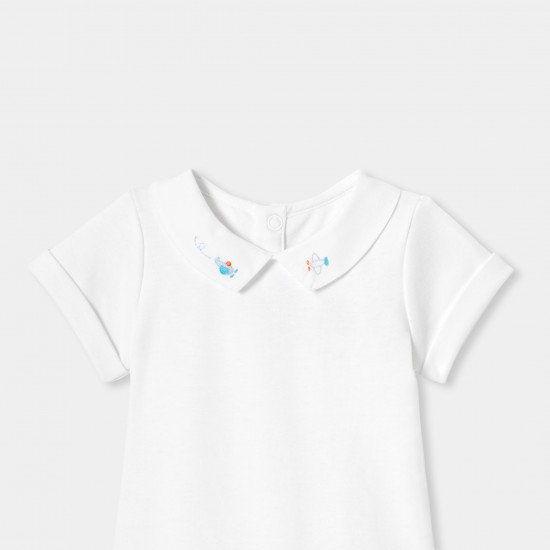 Baby boy bodysuit in interlock