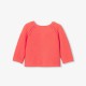 Baby girl cardigan in garter stitch