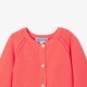 Baby girl cardigan in garter stitch