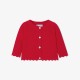 Baby girl cardigan in garter stitch