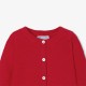 Baby girl cardigan in garter stitch