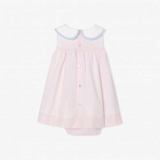 Baby girl dress in fil à fil