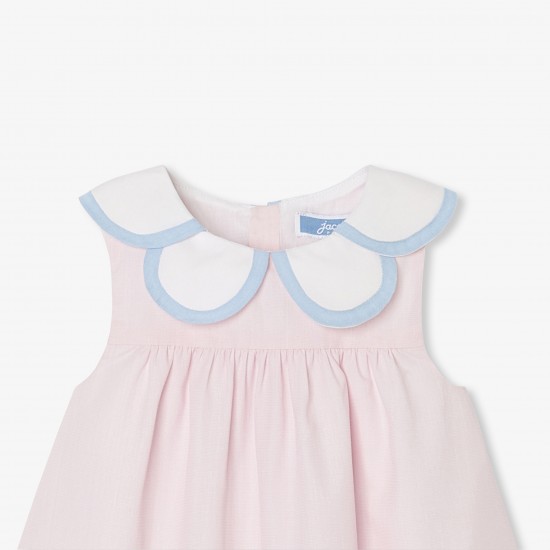 Baby girl dress in fil à fil