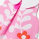 Baby girl dress with plant motif