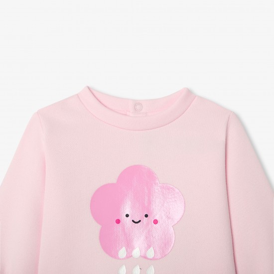 Baby girl fleece sweater