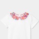 Girl T-shirt with Liberty fabric collar