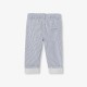 Baby boy trousers in striped twill