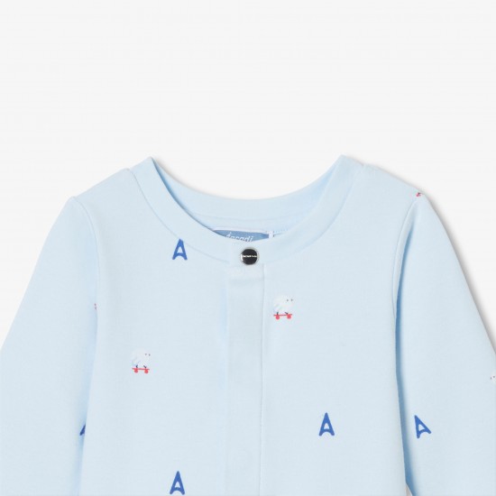 Baby boy pajamas in interlock