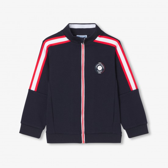 Boy's zipped cardigan