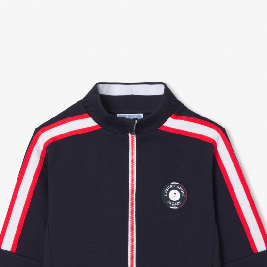 Boy's zipped cardigan