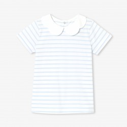 Girl striped polo shirt