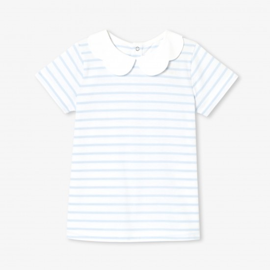 Girl striped polo shirt