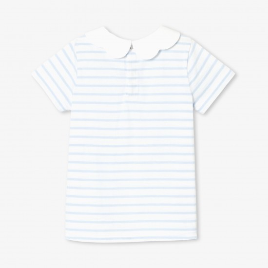 Girl striped polo shirt