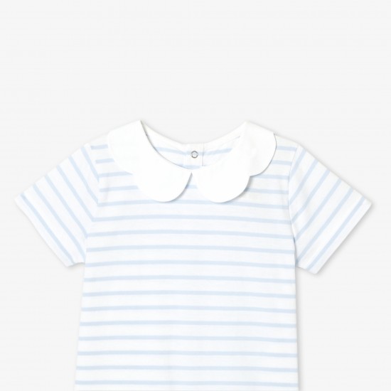 Girl striped polo shirt
