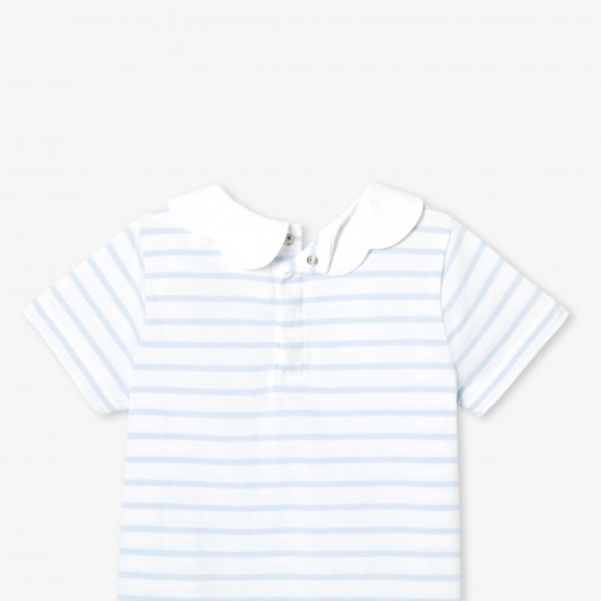 Girl striped polo shirt