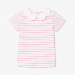 Girl striped polo shirt
