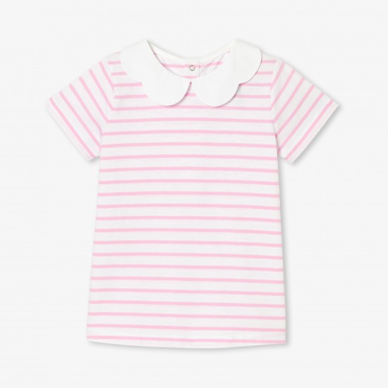 Girl striped polo shirt