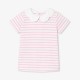 Girl striped polo shirt