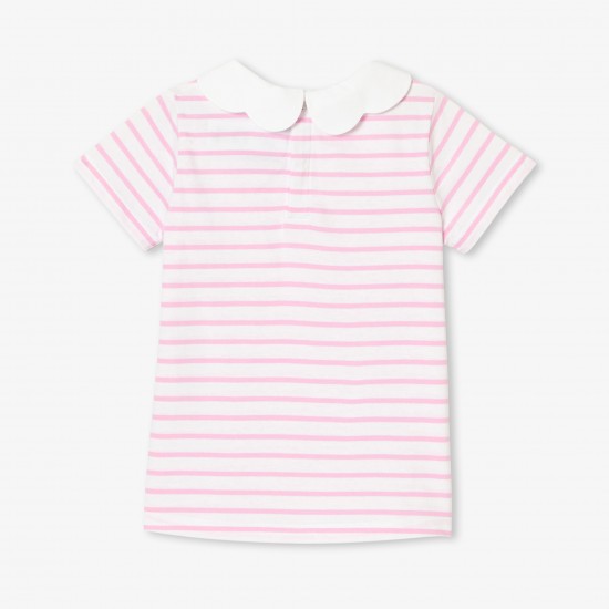 Girl striped polo shirt