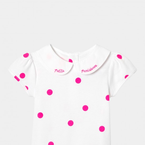 Baby girl short-sleeved  bodysuit