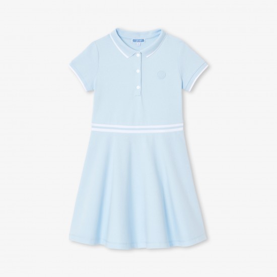 Girl dress in cotton piqué