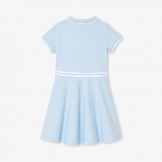 Girl dress in cotton piqué
