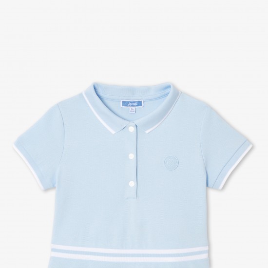 Girl dress in cotton piqué