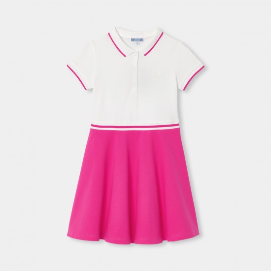 Girl dress in cotton piqué
