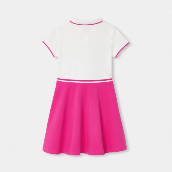 Girl dress in cotton piqué