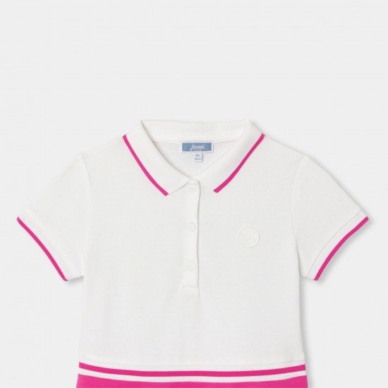 Girl dress in cotton piqué