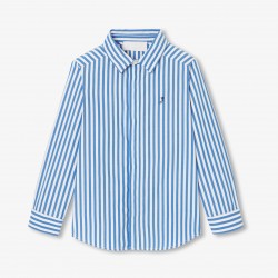 Children's shirt in striped poplin