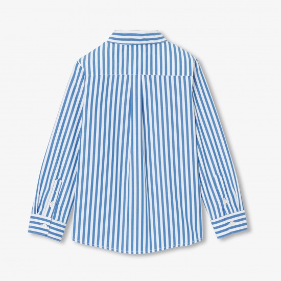 Children's shirt in striped poplin