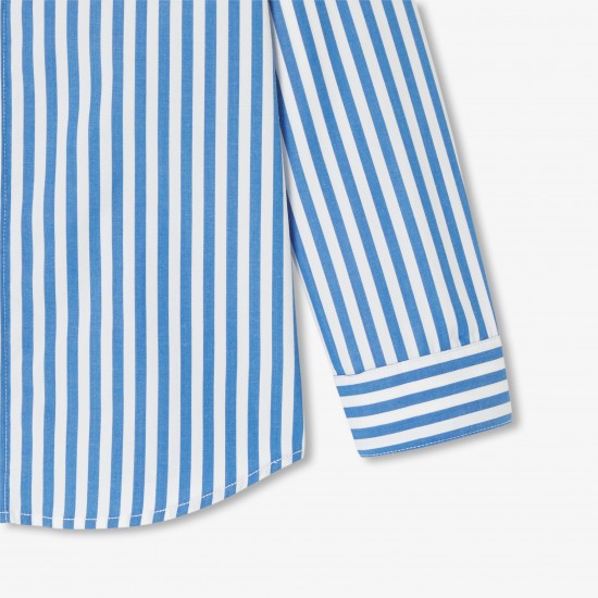Children's shirt in striped poplin
