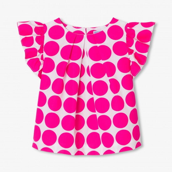 Girl blouse in poplin