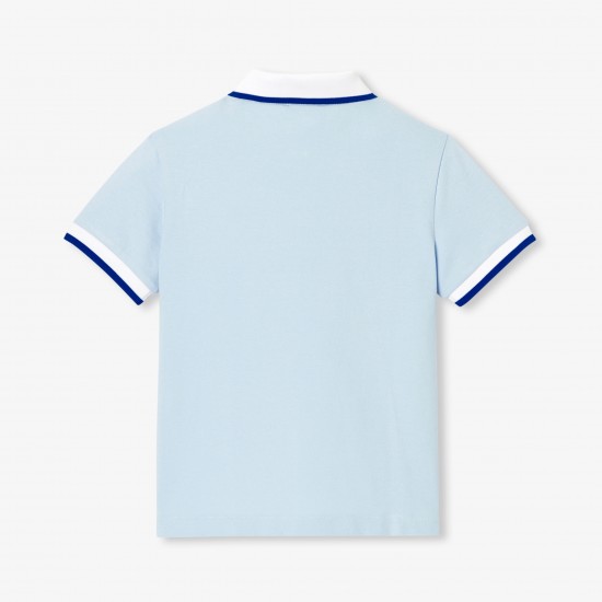 Boy's polo shirt in cotton piqué