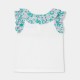 Girl'T-shirt with Liberty fabric sleeves