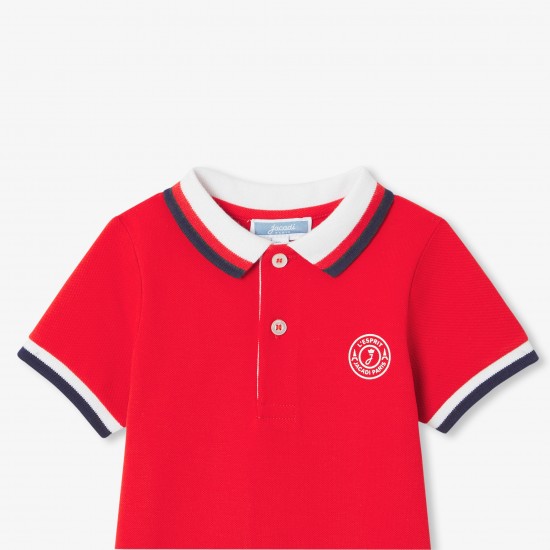 Baby boy short-sleeved polo shirt