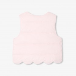 Baby girl sleeveless padded jacket
